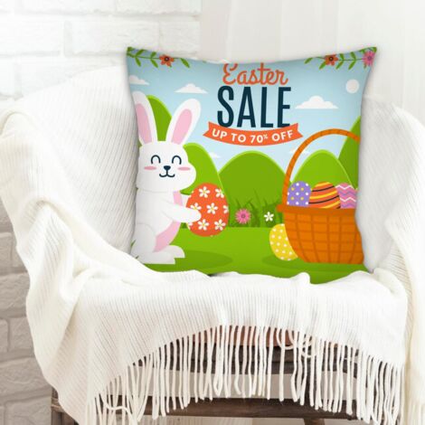 Housse de coussin carréeléger pour mariage, anniversaire, naissance de bébé (1/5)