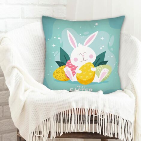 Housse de coussin décorative salon lavable pour la Fête des Mères et des Pères (1/5)