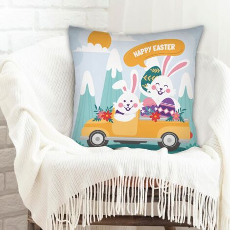Housse de coussin décorative rustique pour la Saint-Valentin, la Fête des Mères, anniversaire (1/5)