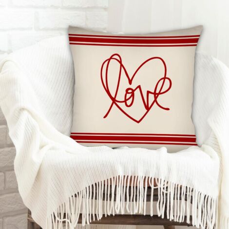Housse de coussin de salon résistant pour chambre à coucher salon décoration de la saint-valentin (1/5)