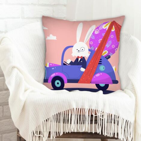 Housse de coussin sans coussin 45x45 doux et respirant pour canapé ou lit décoration de la saint-valentin (1/5)