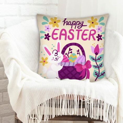 Housse de coussin sans coussin résistant aux tachespour la Saint-Valentin, mariage, anniversaire, naissance de bébé (1/5)