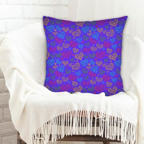 Housse de coussin sans coussin 45x45 léger pour Noël, l'Action de grâce, anniversaire, la Fête des Mères (1/5)