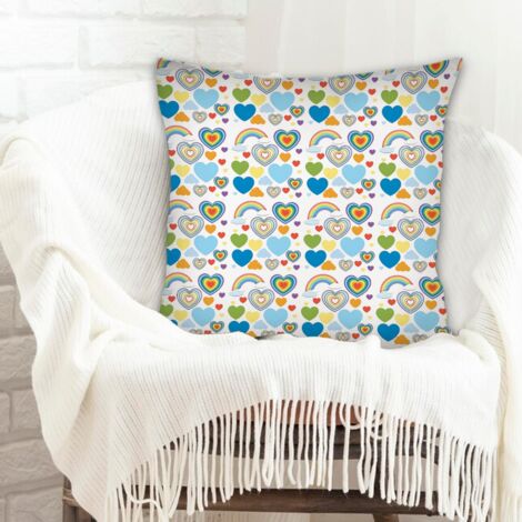 Housse de coussin carrée standard 45x45cm résistant au lavage pour Noël, la Saint-Valentin, anniversaire (1/5)