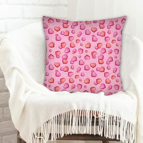Housses de coussin en polyester résistante doux pour chambre à coucher salon (1/5)