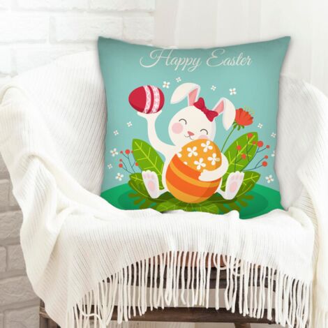 Housse de coussin 45x45 cm en polyester résistant pour cadeau d'anniversaire (1/5)