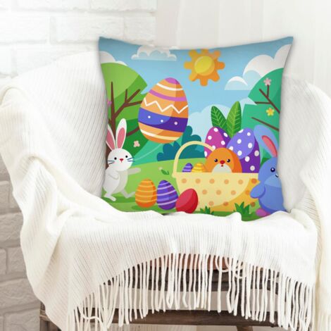 Housse de coussin sans coussin résistant aux tachespour mariage, anniversaire, la Saint-Valentin, la Fête des Mères et des Pères (1/5)