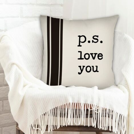 Housse de coussin moderne design cachée zippée pour fête de la saint-valentin (1/5)