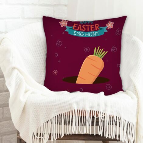 Housse de coussin carréeincolore pour Noël, l'Action de grâce, anniversaire, la Fête des Mères (1/5)