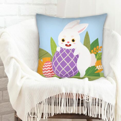 Housses de coussin en polyester résistante à fermeture éclair invisible pour couple mère père famille amis amoureux animaux de compagnie (1/5)