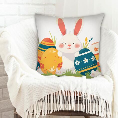 Housse de coussin sans coussin 45x45 cachée zippée pour la Saint-Valentin, mariage, anniversaire (1/5)