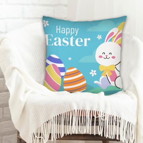 Housse de coussin carréelavable en machine pour anniversaire, la Saint-Valentin, Noël (1/5)