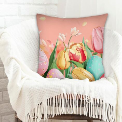 Housse de coussin à fermeture éclair invisible pour chambre à coucher salon (1/5)