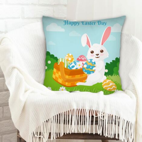 Housse de coussin carrée standard 45x45cm incolore pour anniversaire, naissance de bébé, la Saint-Valentin (1/5)