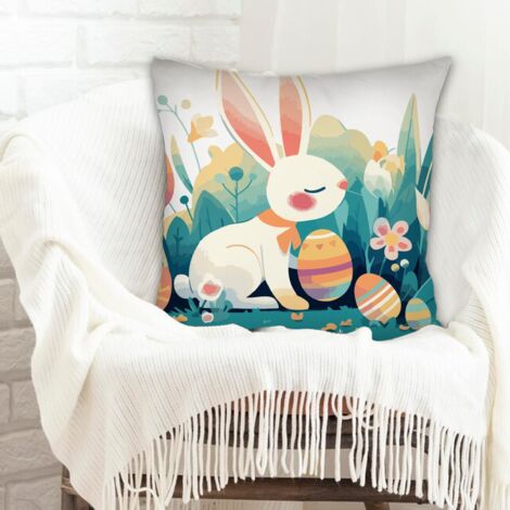 Housse de coussin carrée standard 45x45cm lavable pour canapé chambre à coucher salon décoration de la saint-valentin (1/5)