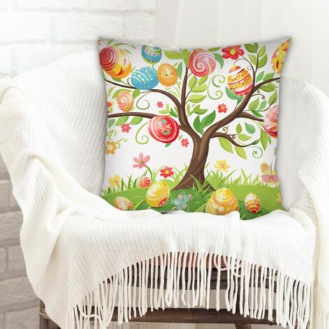 Housse de coussin carrée standard 45x45cm résistant aux tachespour la Saint-Valentin, la Fête des Mères et des Pères (1/5)