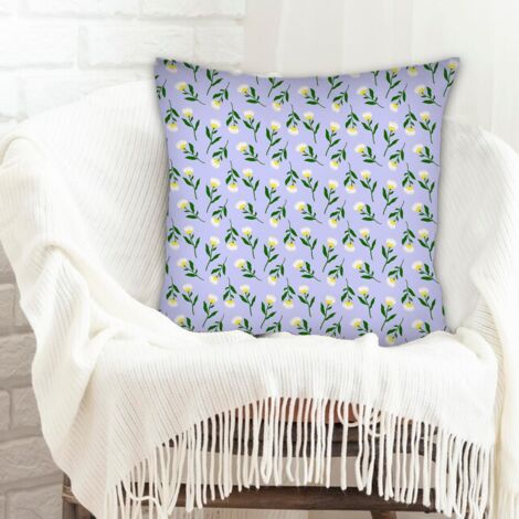 Housse de coussin 45x45 cm carrée élégant pour décoration de noël de famille (1/5)