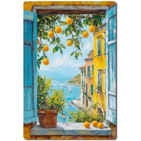 Plaque en Métal Rétro Art Murale pour Bar à Tequila Reposado, Saveur Affinée et Ambiance Mexicaine 40x30 cm. (1/5)