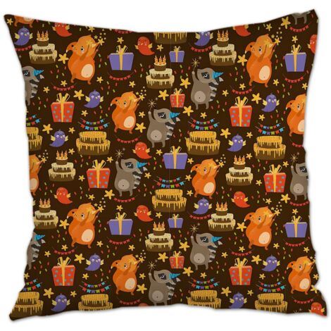 Housse de coussin moderne design à fermeture éclair invisible pour la Saint-Valentin, mariage, anniversaire, Noël, l'Action de grâce (1/5)