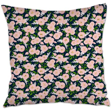 Housse de coussin 45x45 cm carrée fermeture à glissière pour Noël, l'Action de grâce, anniversaire, la Fête des Mères (1/5)