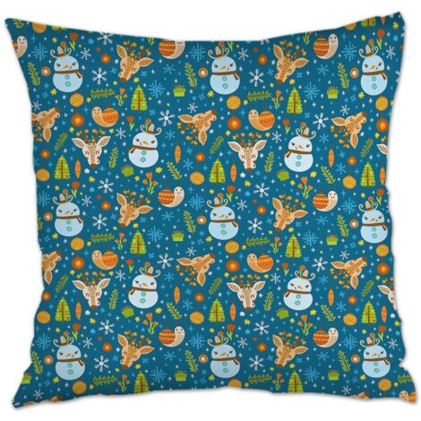 Housse de coussin moderne design cachée zippée pour Noël, l'Action de grâce, anniversaire, la Fête des Mères (1/5)