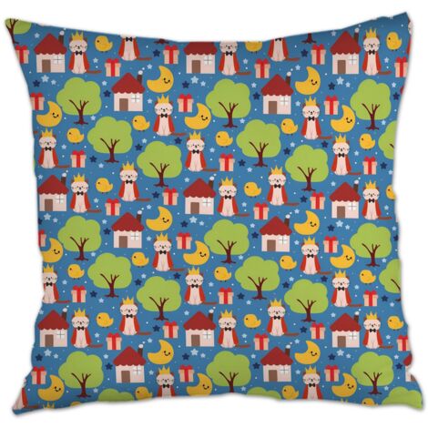Housse de coussin 45x45 cm en polyester durable pour canapé, chambre, salon (1/5)