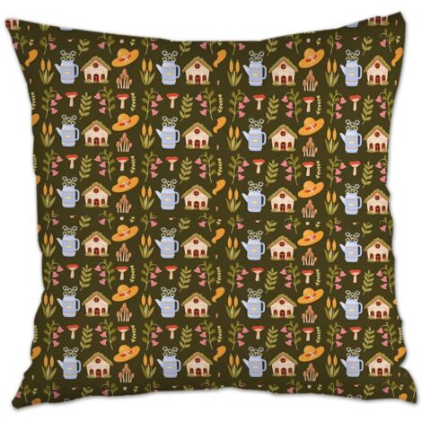 Housse de coussin 45x45 cm en polyester doux pour canapé ou lit décoration de la saint-valentin (1/5)