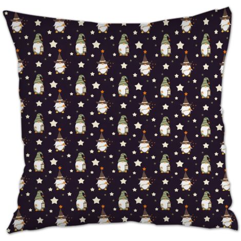 Housse de coussin décorative salon rustique pour le Jour de l'An, Noël, Pâques (1/5)