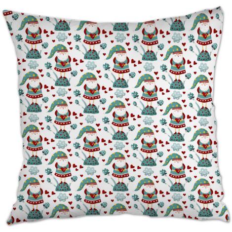 Housse de coussin 45x45 cm carrée facile d'entretien pour couple mère père famille amis amoureux animaux de compagnie (1/5)