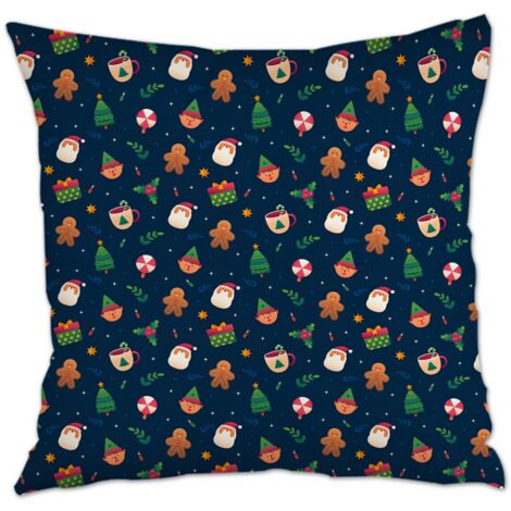 Housse de coussin carréeanti-ride pour canapé lit salon chambre à coucher décoration de la saint-valentin (1/5)