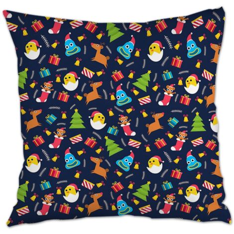 Housse de coussin 45x45 cm carrée durable pour Noël, la Saint-Valentin, anniversaire (1/5)
