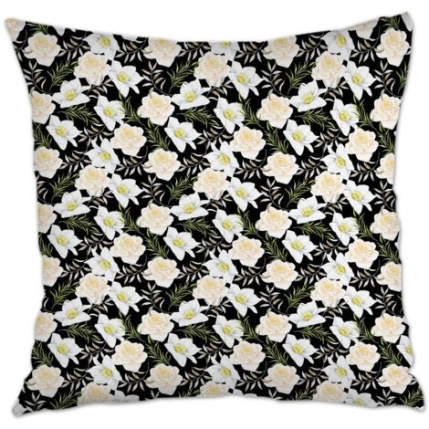 Housse de coussin carrée standard 45x45cm doux et respirant pour la Saint-Valentin, mariage, anniversaire, naissance de bébé (1/5)