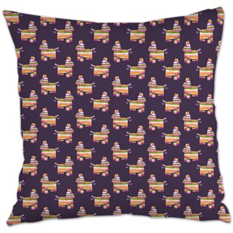 Housse de coussin 45x45 cm en polyester résistant au lavage pour mariage, anniversaire, naissance de bébé (1/5)