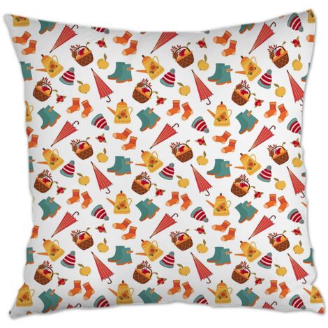 Housse de coussin 45x45 cm en polyester lavable pour décoration de maison et de chambre à coucher de la saint-valentin (1/5)