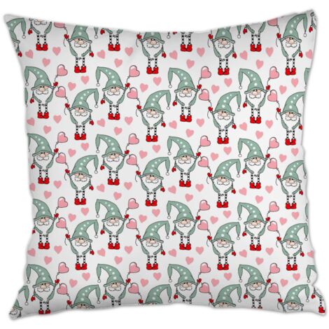 Housse de coussin carrée standard 45x45cm maison douce confortable pour la Saint-Valentin (1/5)