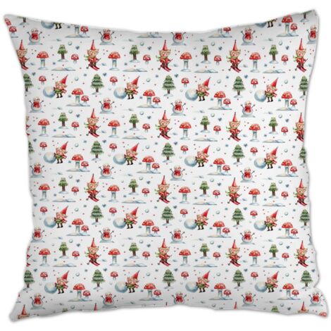 Housse de coussin carrée standard 45x45cm lavable en machine pour salon, chambre (1/5)