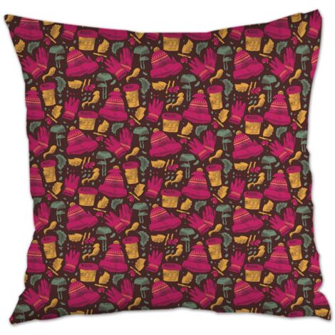 Housse de coussin sans coussin 45x45 lavable en machine pour décoration de noël de famille (1/5)