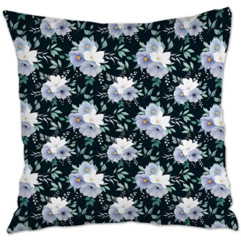 Housse de coussin 45x45 cm en polyester à fermeture éclair invisible pour mariage, anniversaire, la Saint-Valentin, la Fête des Mères et des Pères (1/5)