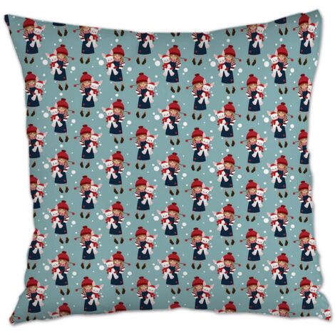 Housse de coussin décorative doux et respirant pour décoration de maison et de chambre à coucher de la saint-valentin (1/5)