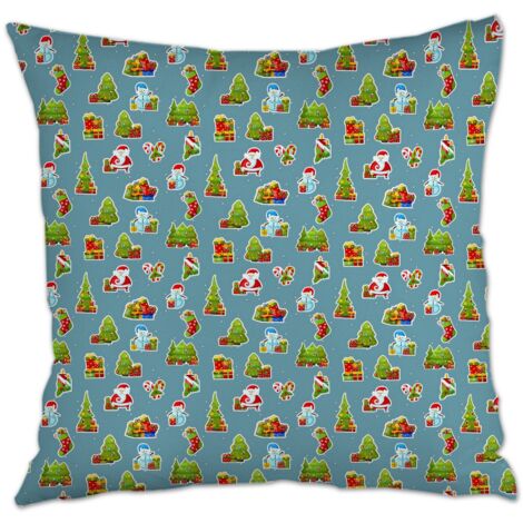 Housse de coussin carrée standard 45x45cm lavable pour Noël, l'Action de grâce, anniversaire, la Fête des Mères (1/5)