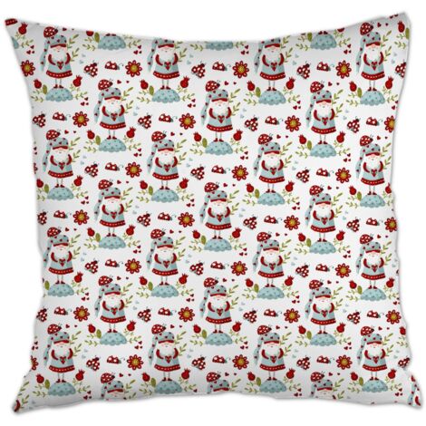 Housse de coussin carrée standard 45x45cm facile d'entretien pour salon chambre à coucher (1/5)