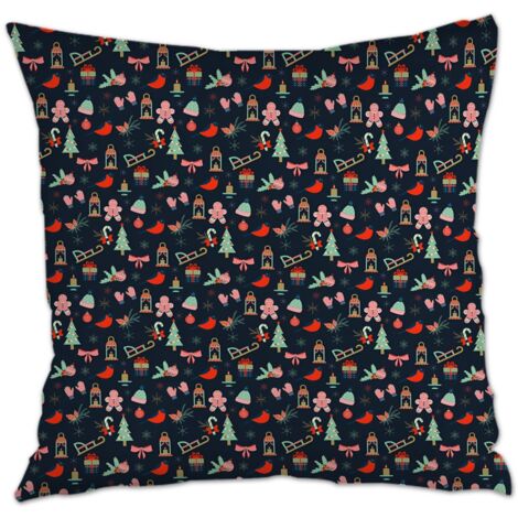 Housse de coussin sans coussin 45x45 lavable pour cadeau de famille pour la Fête des Mères la Fête des Pères anniversaire mariage (1/5)