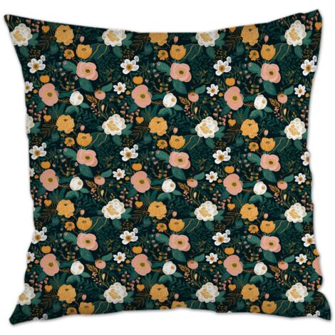 Housse de coussin carrée standard 45x45cm à fermeture éclair invisible pour canapé lit salon chambre décoration de la saint-valentin (1/5)