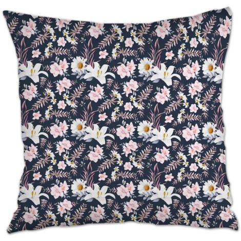 Housse de coussin carrée standard 45x45cm lavable en machine pour décoration de maison et de chambre à coucher (1/5)
