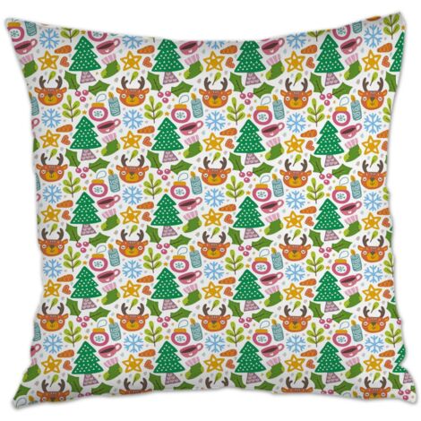 Housse de coussin 45x45 cm carrée lavable en machine pour couple mère père famille amis amoureux animaux de compagnie (1/5)