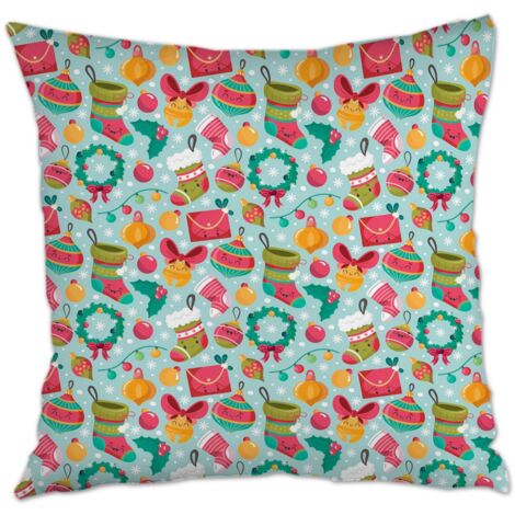 Housses de coussin en polyester résistante  élégant pour Noël, l'Action de grâce, anniversaire, la Fête des Mères (1/5)