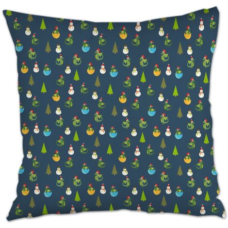 Housse de coussin 45x45 cm carrée rustique pour couple mère père famille amis amoureux animaux de compagnie (1/5)