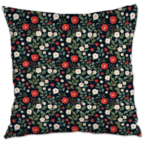 Housse de coussin carrée standard 45x45cm à fermeture éclair invisible pour Noël, anniversaire, ou toute occasion (1/5)