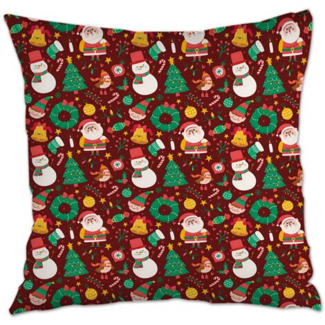 Housse de coussin 45x45 cm carrée résistant aux tachespour canapé lit salon chambre à coucher (1/5)