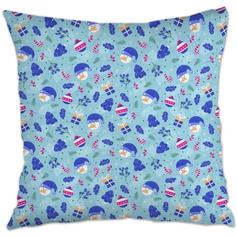Housse de coussin 45x45 cm en polyester maison douce confortable pour canapé lit salon chambre (1/5)